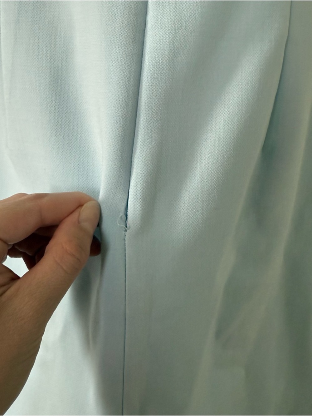 French Connection Light Blue Ruffle Mini Dress - Picture 8 of 13